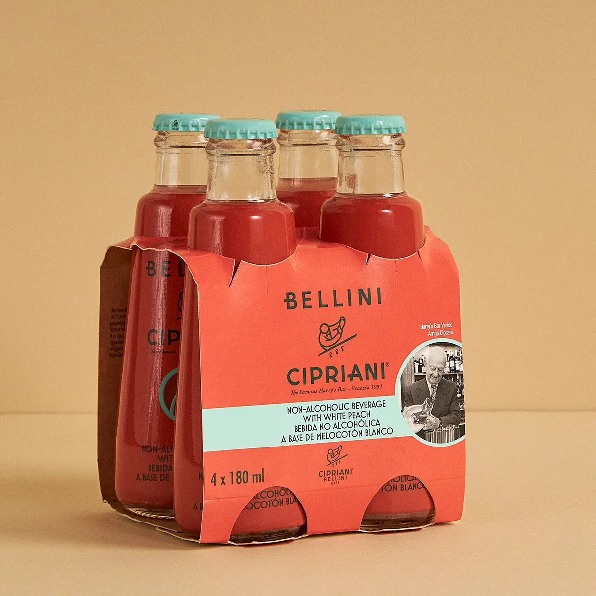 Cipriani Bellini Non Alcoholic Cocktail, Case 8x180ml