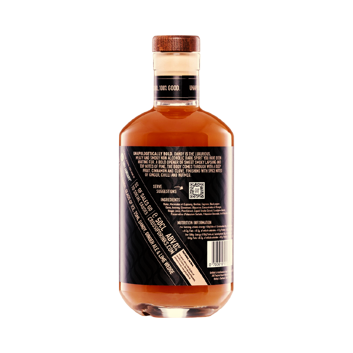 Crossip Non Alcoholic Spirit Dandy Smoke, 500ml