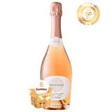 French Bloom Le Rosé, 6 Bottles Case (6x75cl) - Premium Alcohol-Free Sparkling Wine