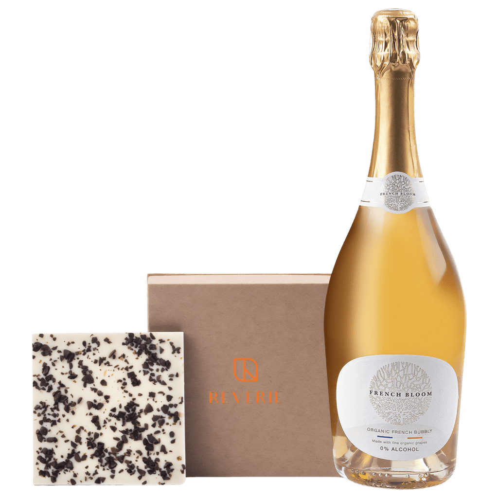 Gift Set French Bloom Le Blanc with Reverie's Blanc de Blancs with Italian Dark Coffee Slab
