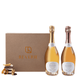 Gift Set French Bloom Le Rosé & Le Blanc with Reverie's Chocolate Discovery Platter
