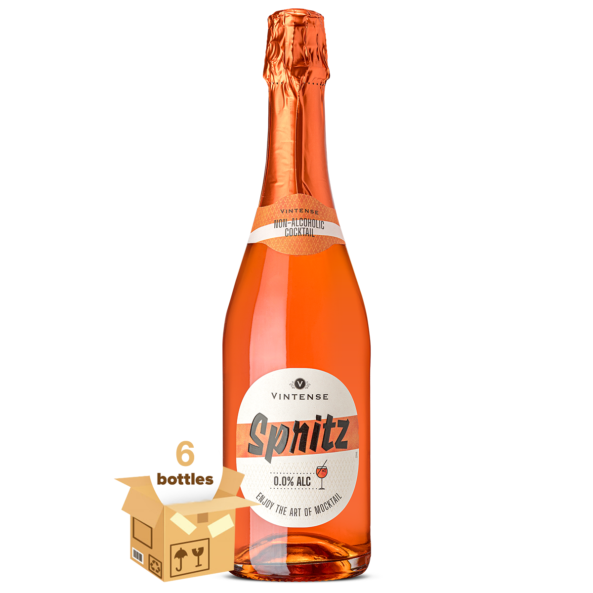Vintense Spritz Non-Alcoholic Cocktail, Case 6x75cl