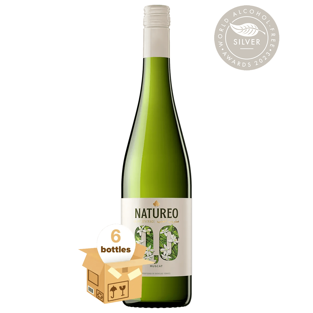 Natureo Muscat Grape Beverage 0.0%, Case 6x75cl