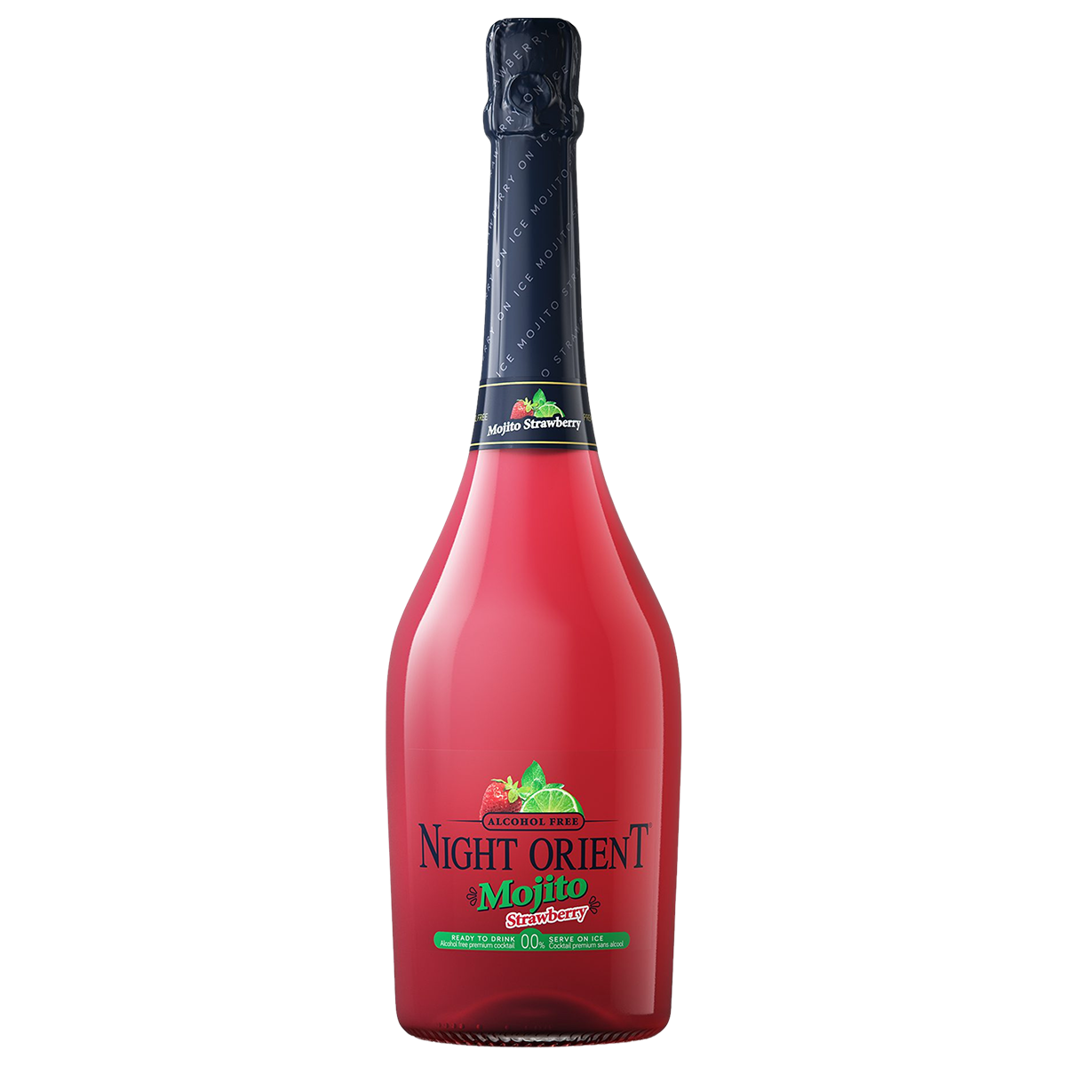 Night Orient Mojito Strawberry Non Alcoholic Cocktail, 75cl