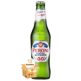 Peroni Nastro Azzurro 0.0% Italian Non-Alcoholic Beer, 12 Pack (12x33cl)