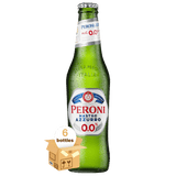 Peroni Nastro Azzurro 0.0% Italian Non-Alcoholic Beer, 6 Pack (6x33cl)