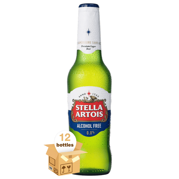 Stella Artois 0.0, Case 12x33cl Stella Non Alcoholic Beer Drink Dry