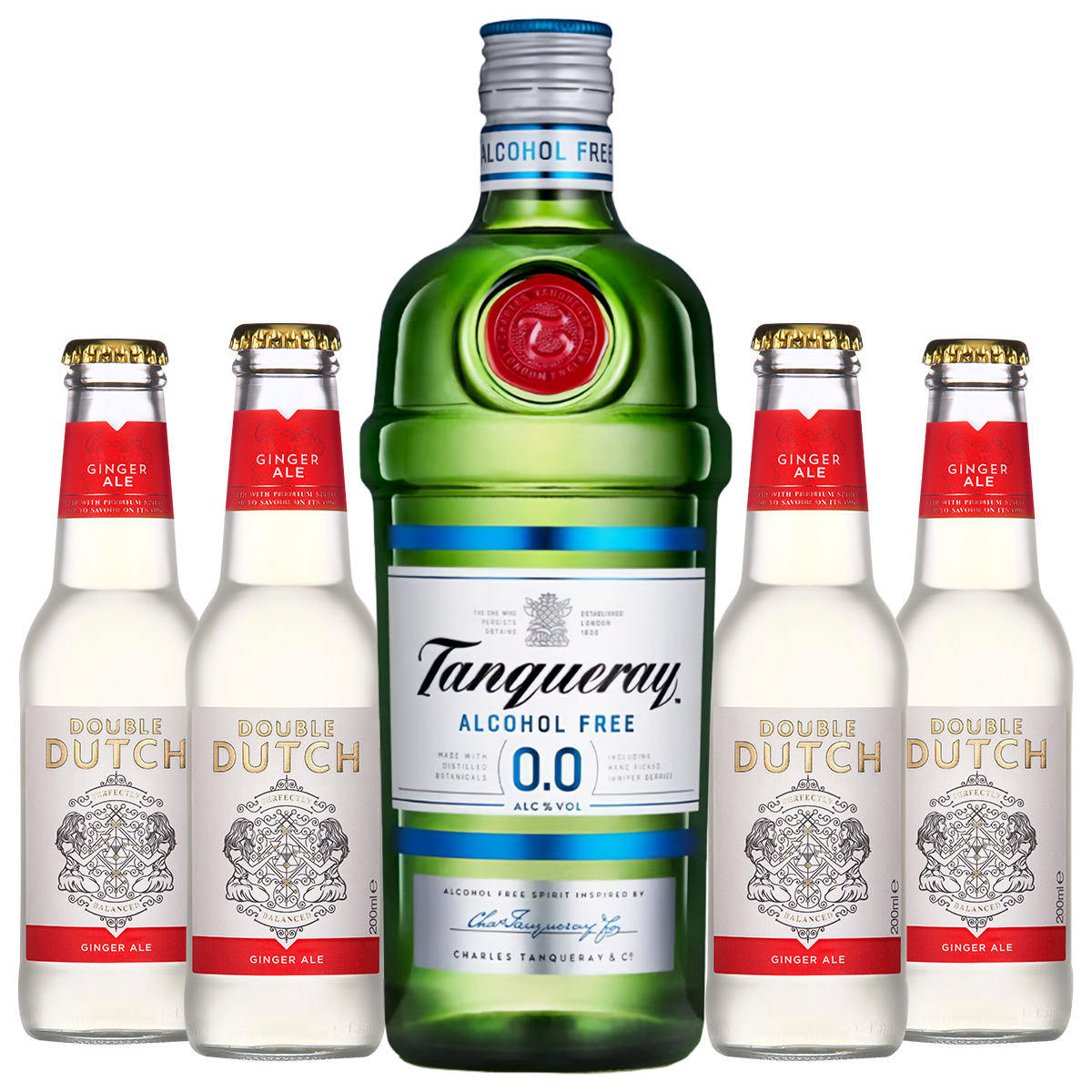 Tanqueray 0.0 & Double Dutch Ginger Ale Tonic Bundle