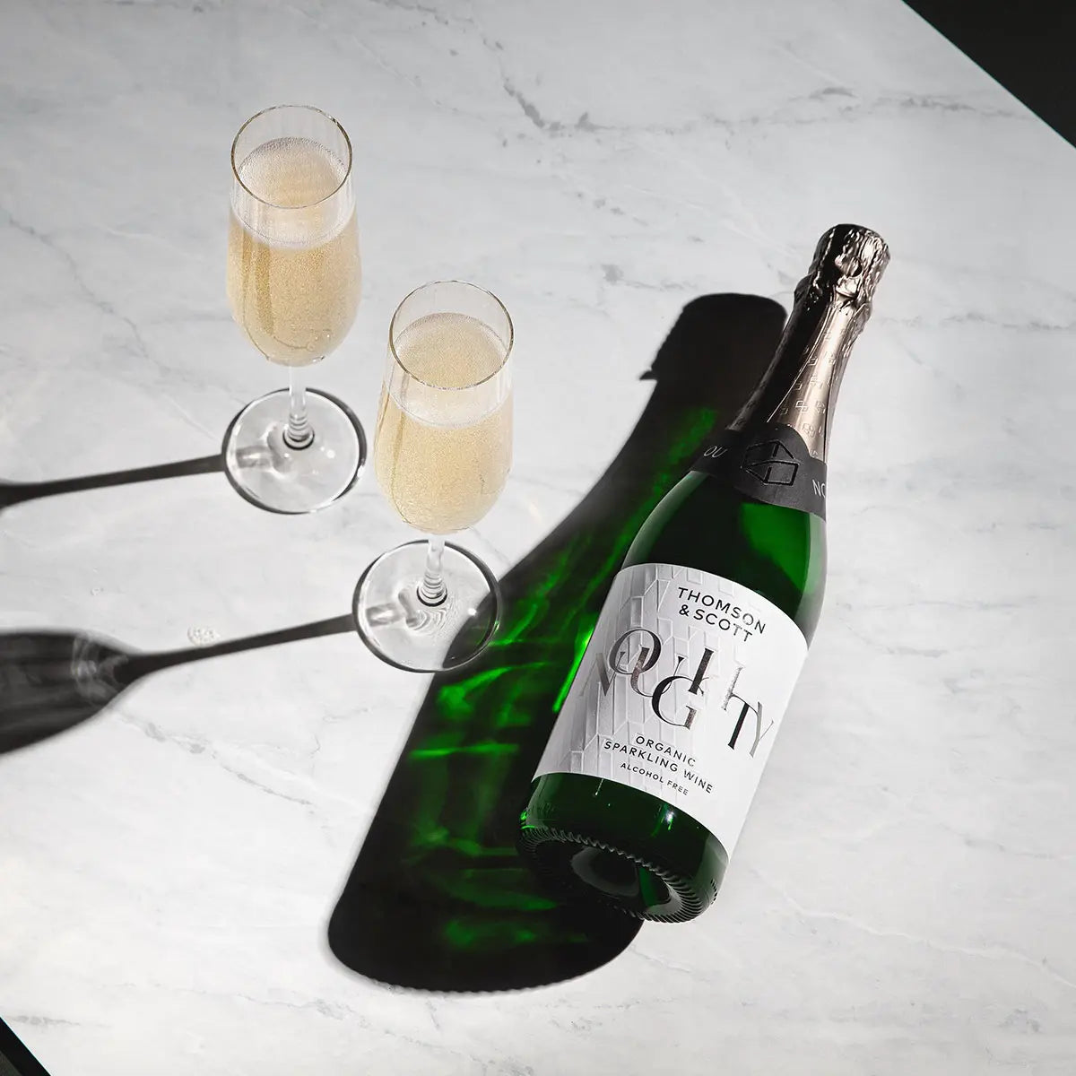 Thomson & Scott Noughty Organic Non Alcoholic Sparkling Wine, Case 6x75cl