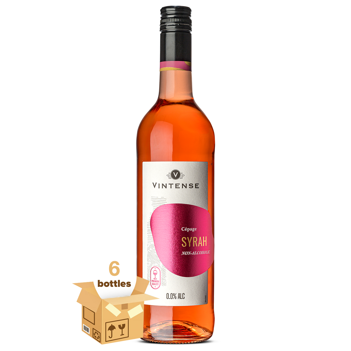 Vintense Cepages Syrah Rose, Case 6x75cl