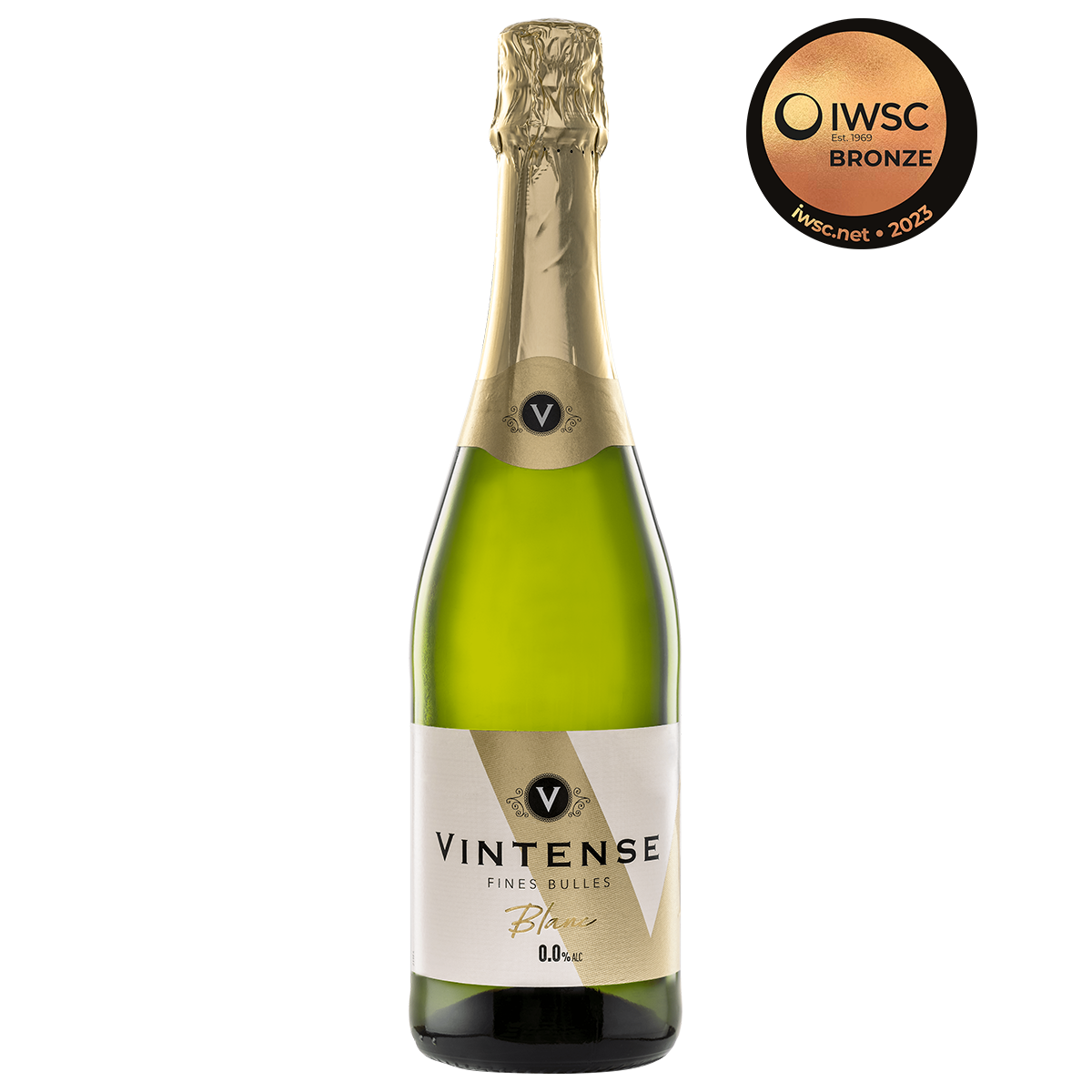Vintense Fines Bulles Blanc Non Alcoholic Sparkling, 750ml