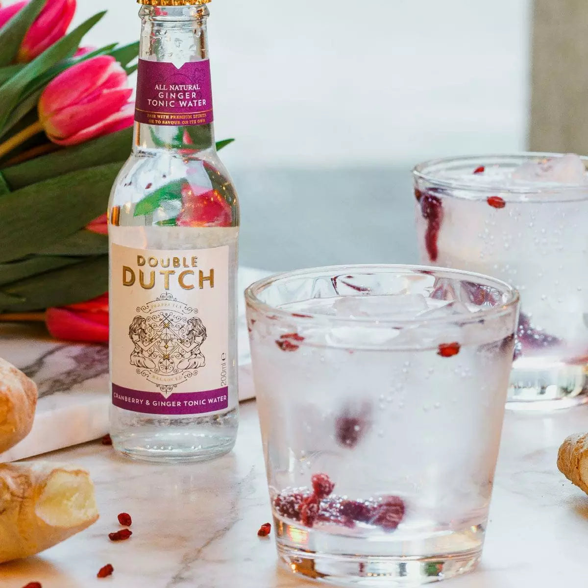 Double Dutch Cranberry & Ginger Tonic, Case 4x200ml