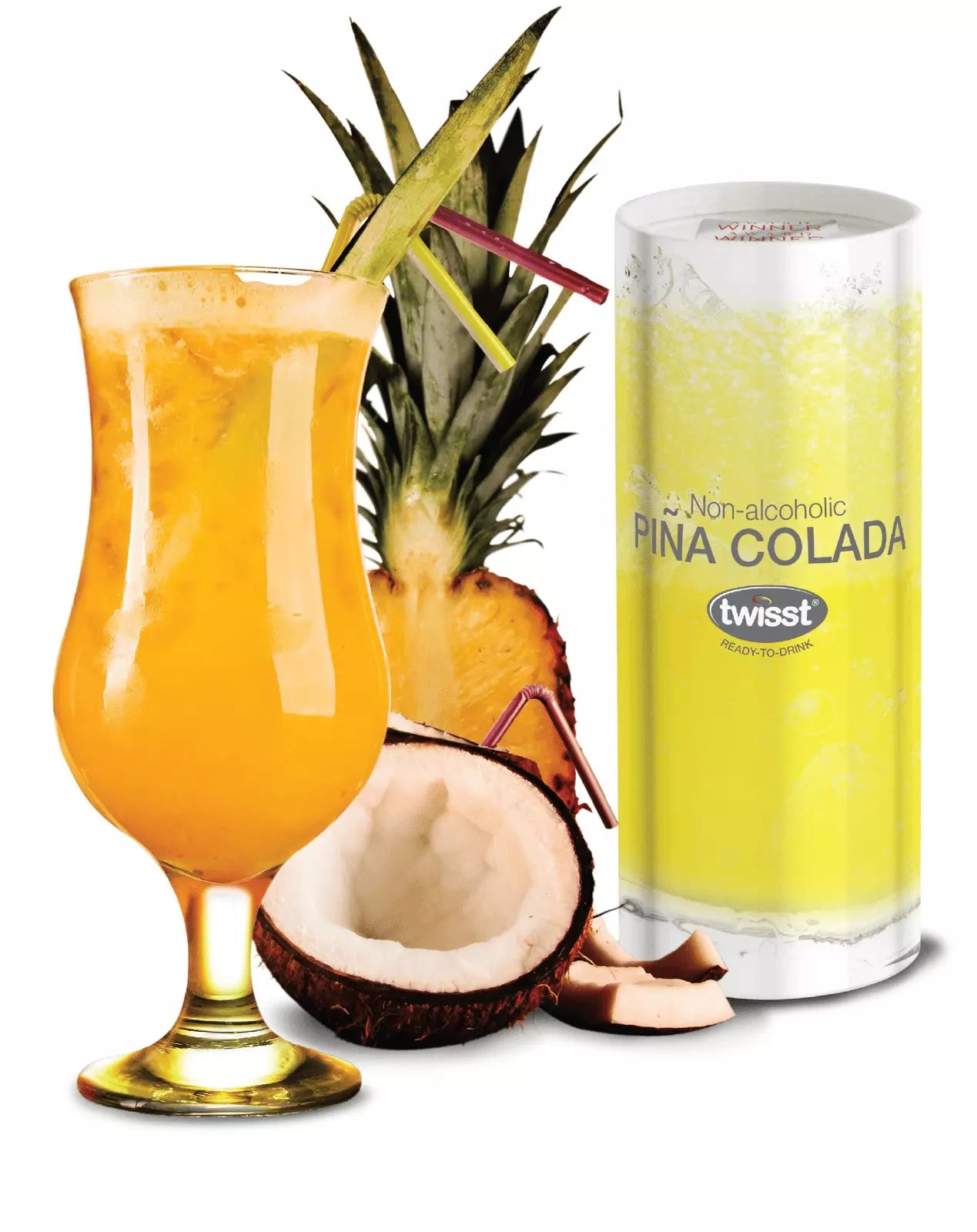 Twisst Pina Colada Non Alcoholic Cocktail, Case 12x240ml