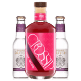 Crossip Non Alcoholic Pure Hibiscus & Double Dutch Cranberry & Ginger Tonic, 50cl/2x20cl