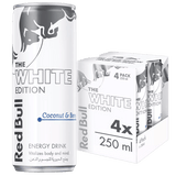 Red Bull Energy Drink, White Edition, Coconut and Berry, 250ml (4pack)