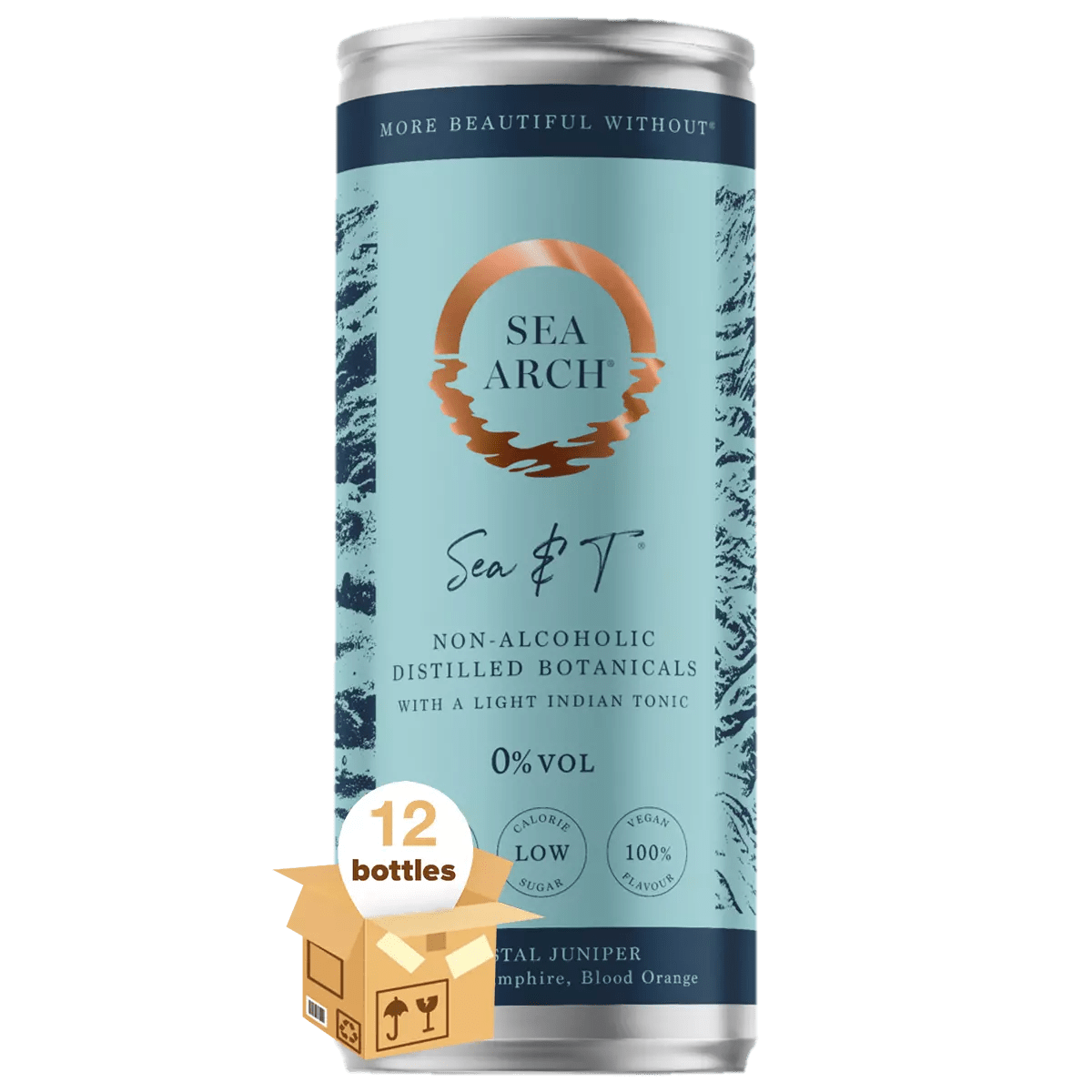 Sea Arch Sea & T Non Alcoholic Gin & Tonic, Case 12x250ml