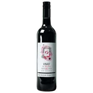 VINA’0° le Merlot Organic Non Alcoholic Wine, 75cl