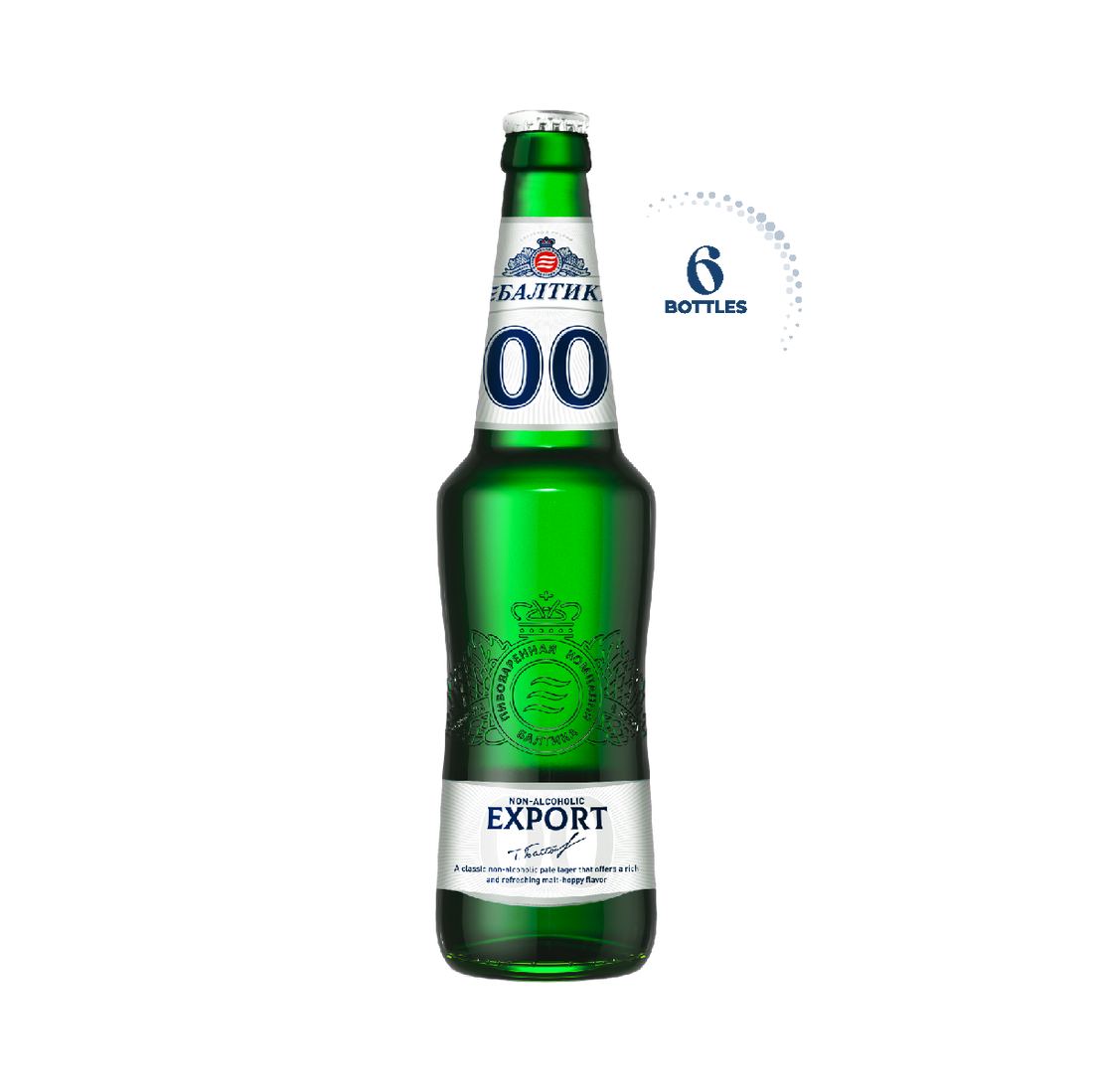 Baltika 0.0% Non-Alcoholic Beer, 6x500ml