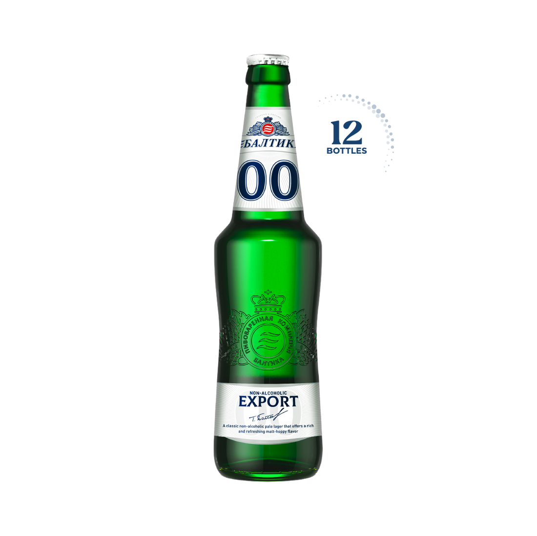 Baltika 0.0% Non-Alcoholic Beer, 12x500ml