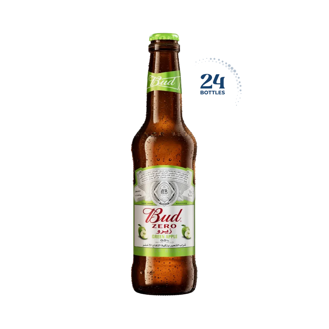 Bud Zero Green Apple, 24x330ml - Compare prices in UAE