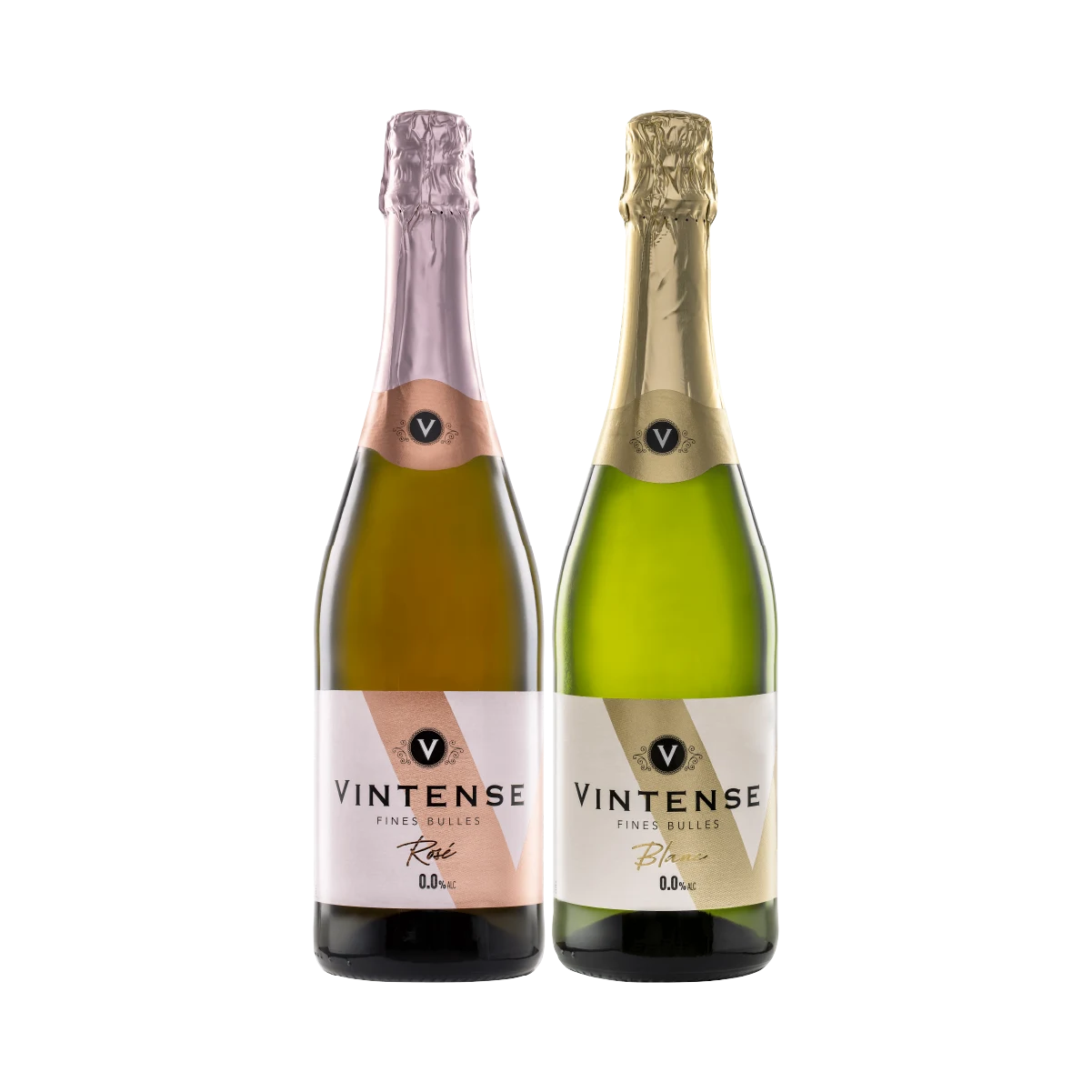 Vintense Fines Bulles Non-Alcoholic Sparkling Taster Bundle, 2x750ml
