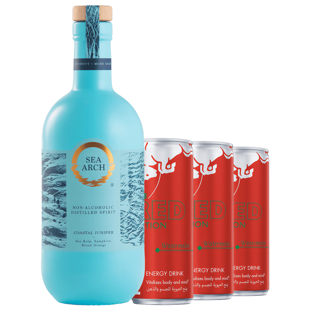 Cocktail Box - Sea Arch Coastal Juniper and Red Bull RED, Mixed Case 1x700ml/3x250ml