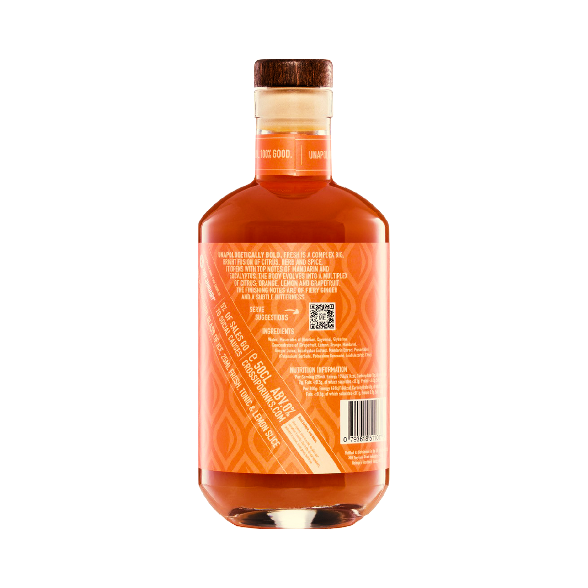 Crossip Non Alcoholic Spirit Fresh Citrus, 500ml