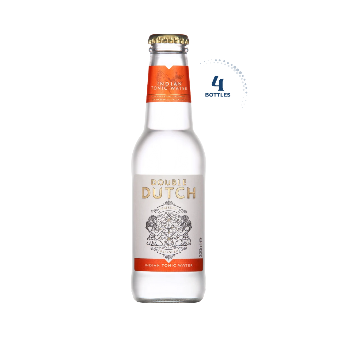 Double Dutch Indian Tonic Water, Case 4x200ml
