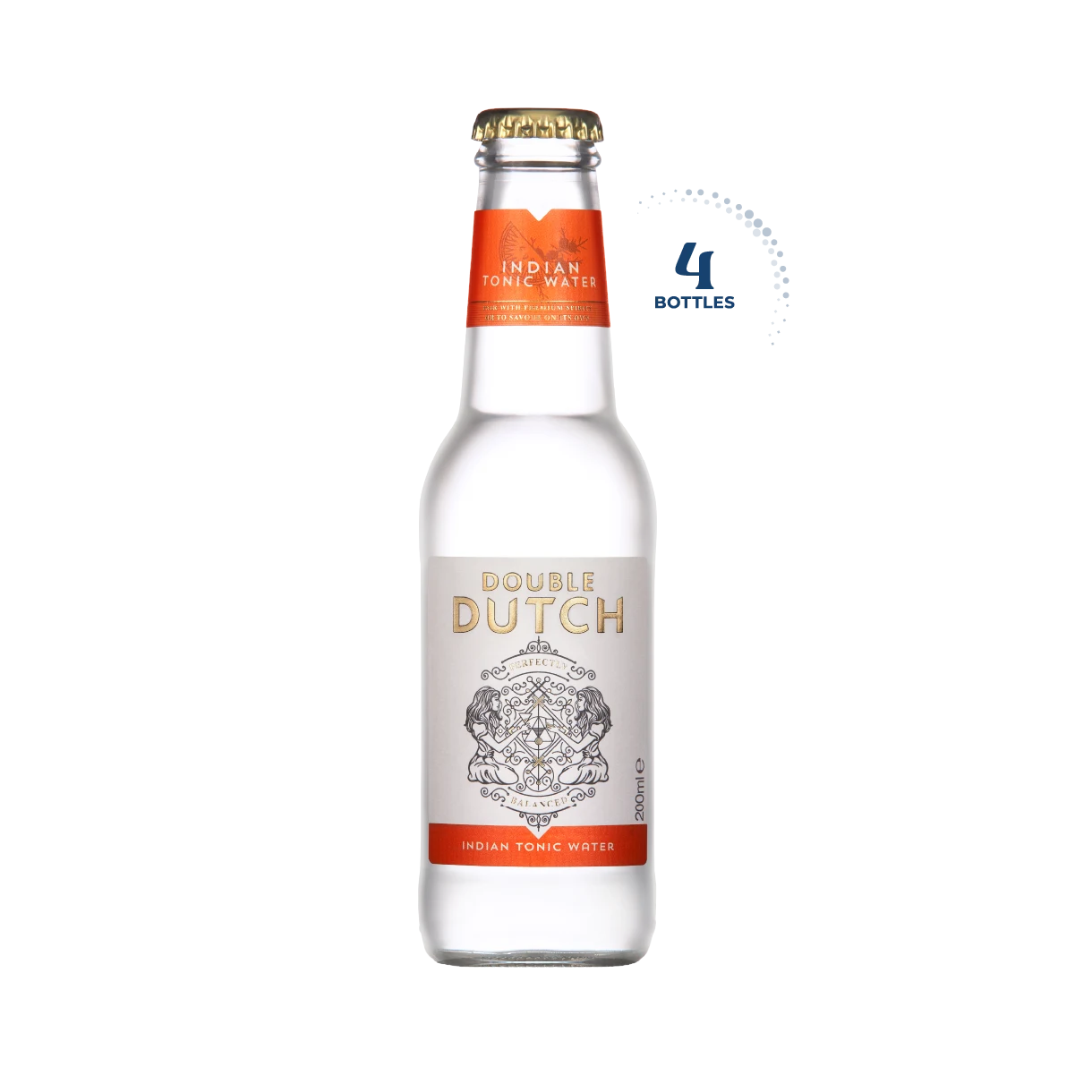 Double Dutch Indian Tonic Water, Case 4x200ml