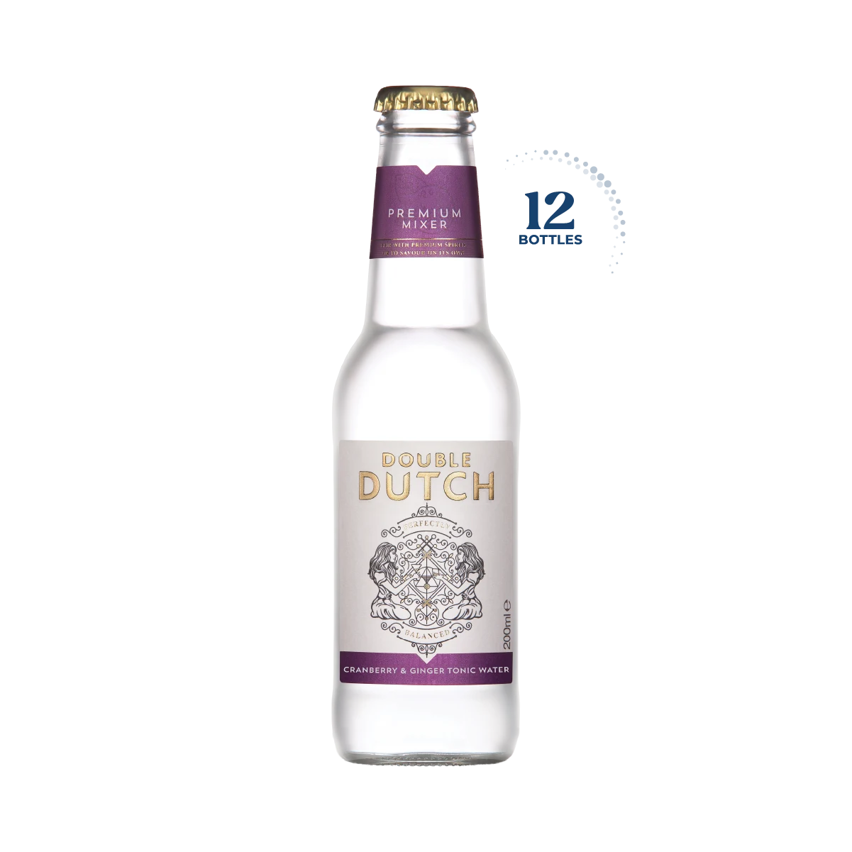 Double Dutch Cranberry &amp; Ginger Tonic, Case 12x200ml