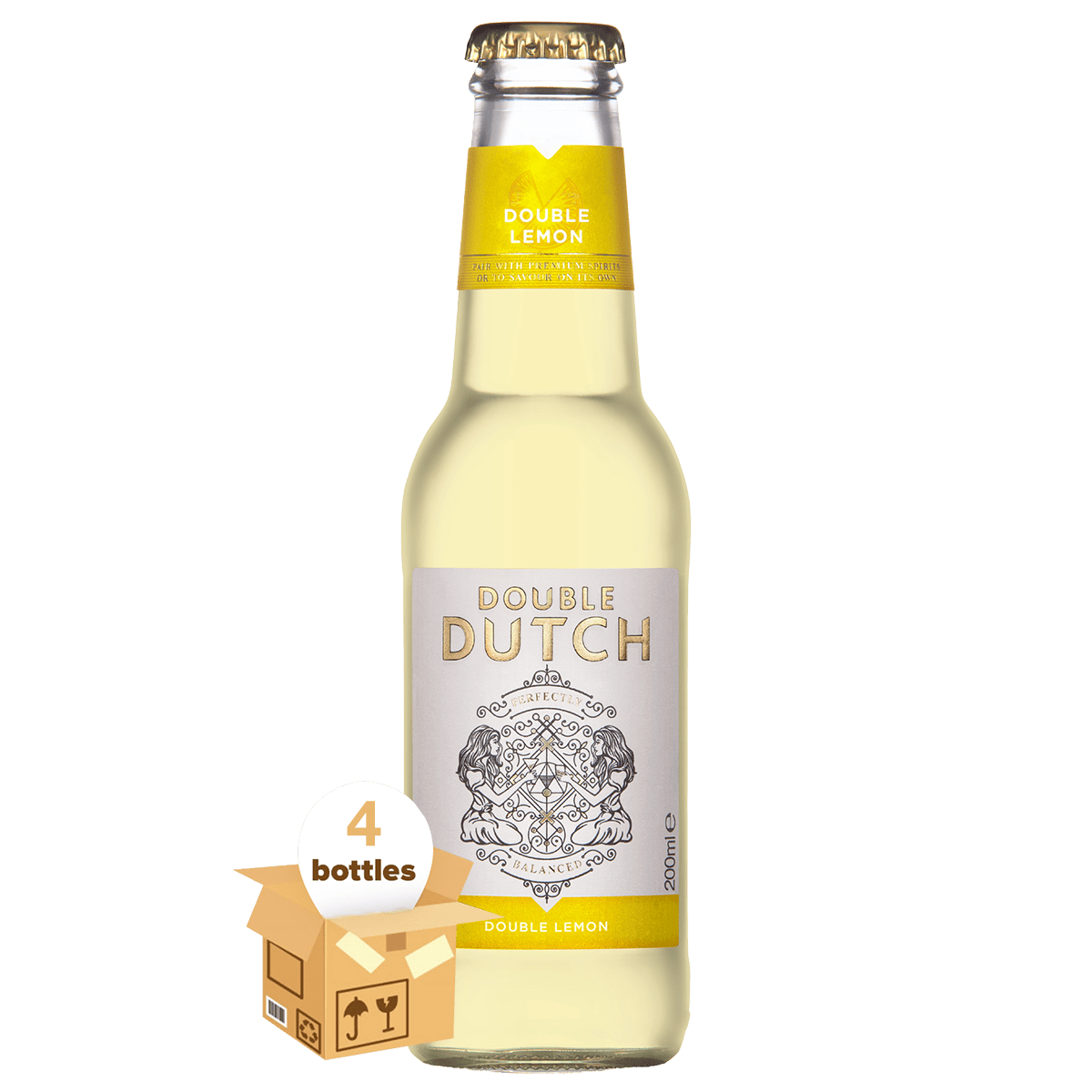 Double Dutch Double Lemon Lemonade, Case 4x200ml