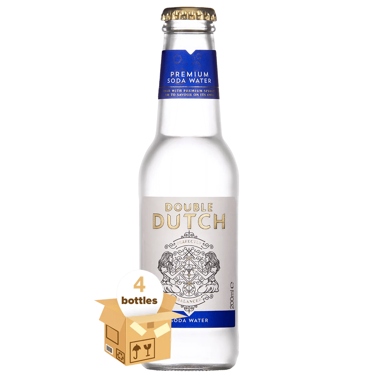 Double Dutch Soda Water, Case 4x200ml