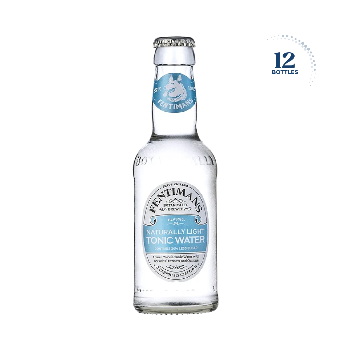 Fentimans Naturally Light Tonic Water, 12x200ml