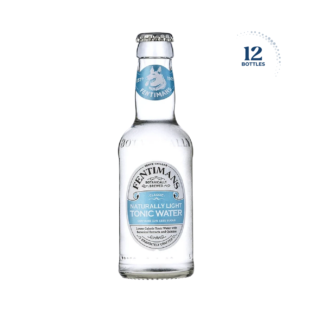 Fentimans Naturally Light Tonic Water, 12x200ml