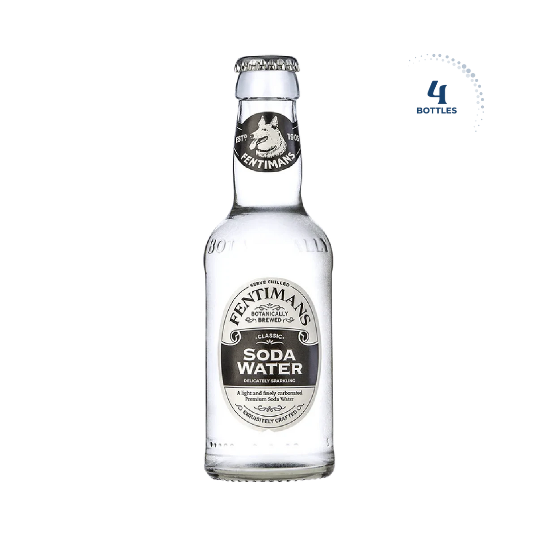 Fentimans Soda Water, 4x200ml