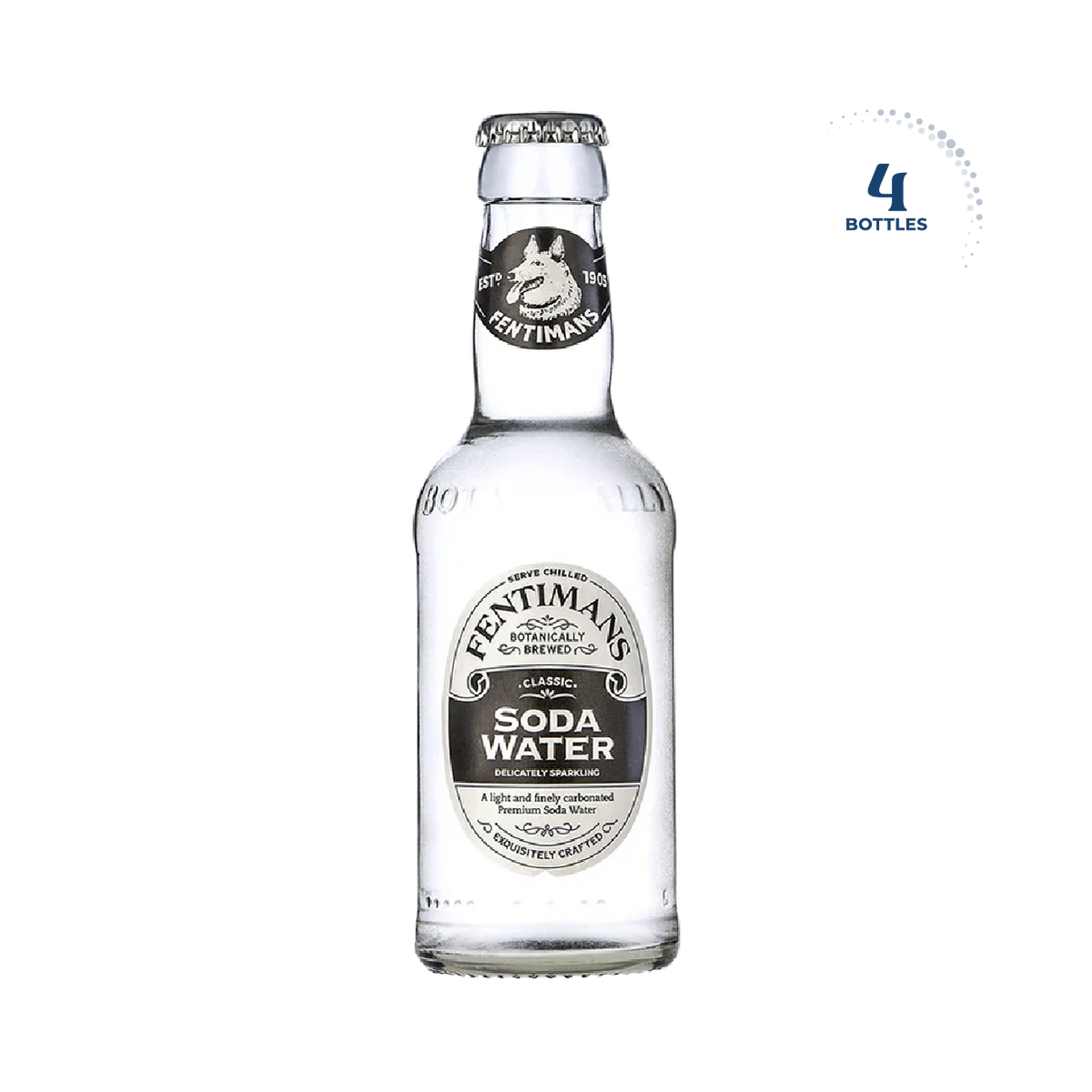 Fentimans Soda Water, 4x200ml
