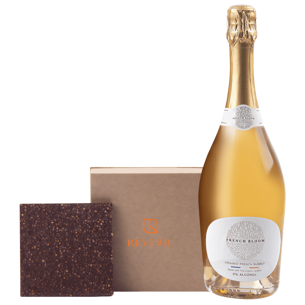 Gift Set French Bloom Le Blanc with Reverie Lait de Noir with Puffed Quinoa Slab