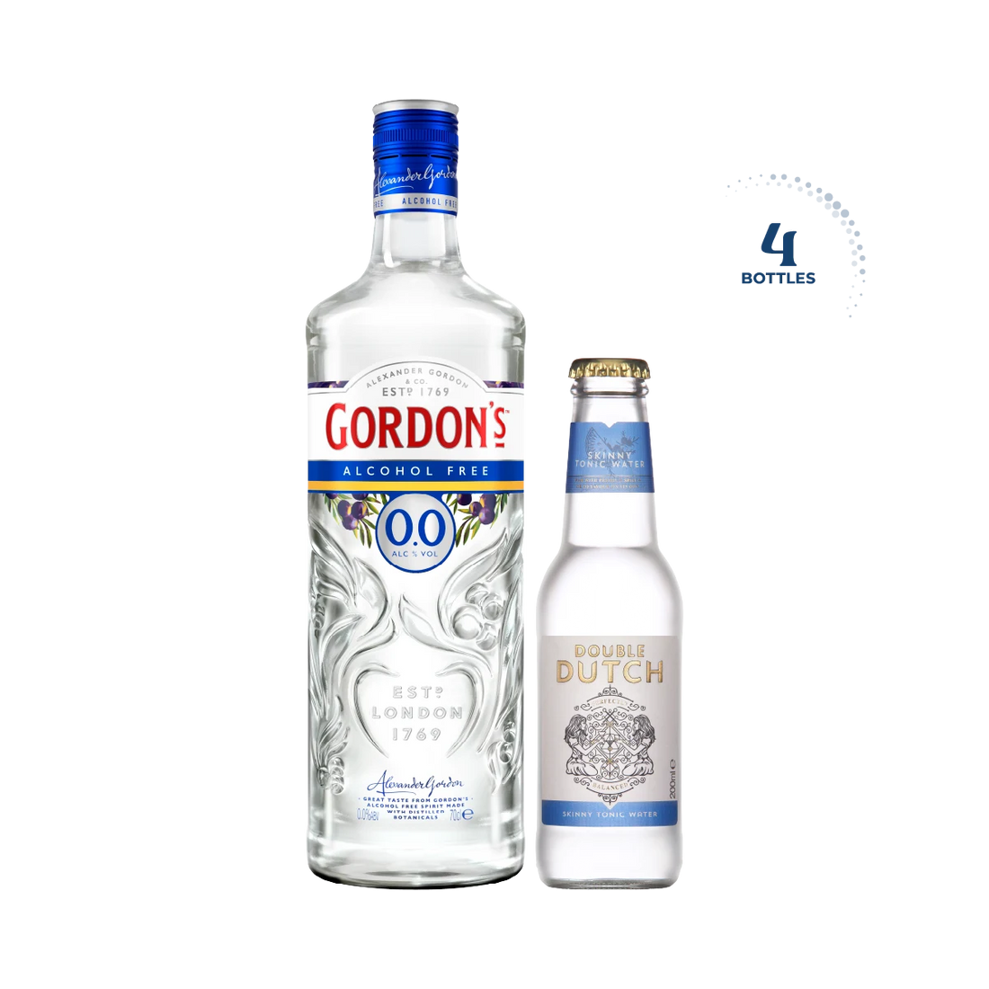 Gordon's Alcohol Free & Double Dutch Skinny Tonic Water Gin & Mixer Pack - Compare prices in UAE