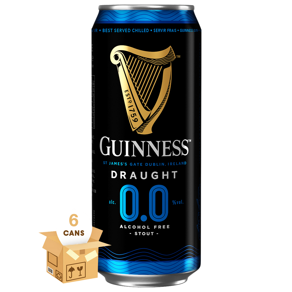 Guinness Draught 0.0%, Case 6x440ml