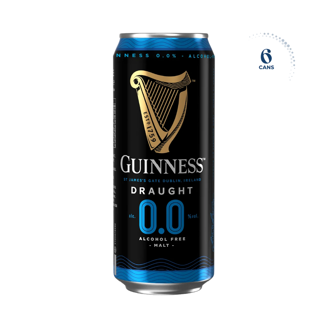 Guinness Draught 0.0%, 6x440ml