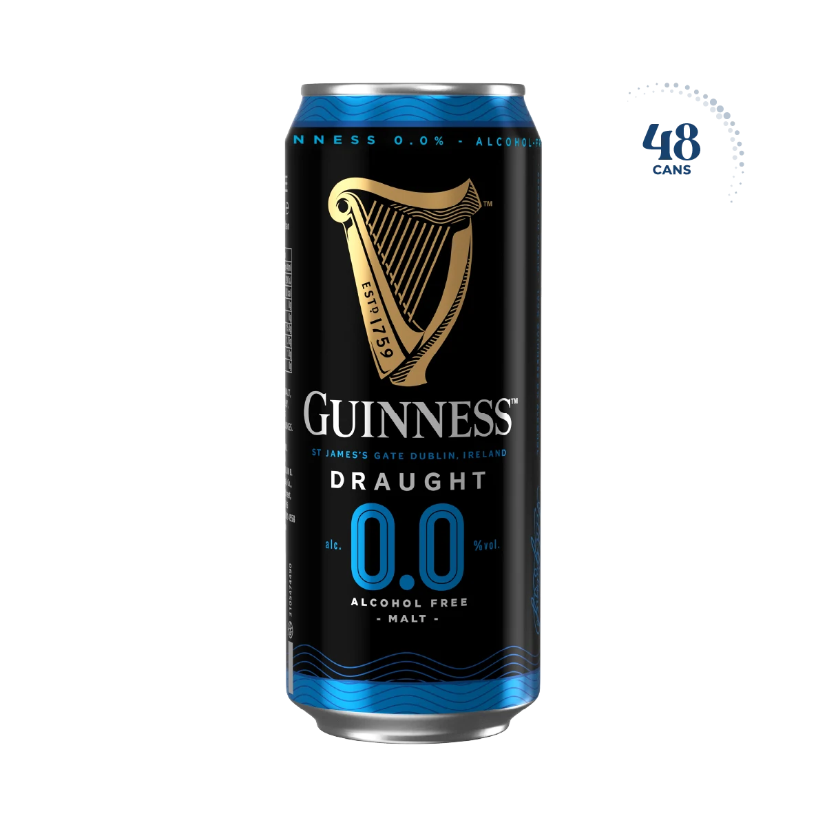 Guinness Draught 0.0%, 48x440ml