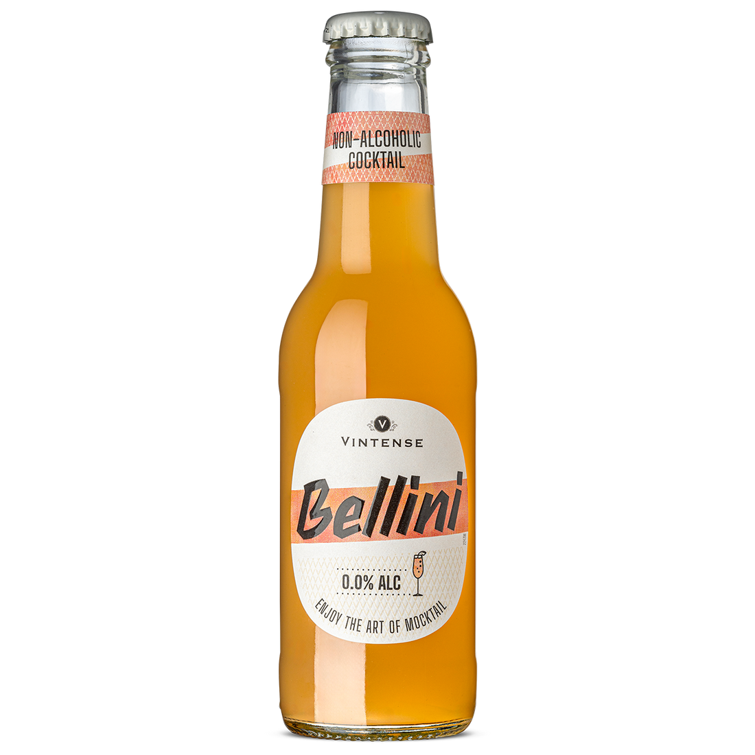 Vintense Bellini Non-Alcoholic Cocktail, 20cl