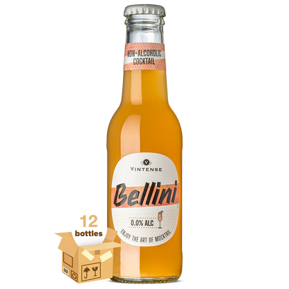 Vintense Bellini Non-Alcoholic Cocktail, Case 12x20cl