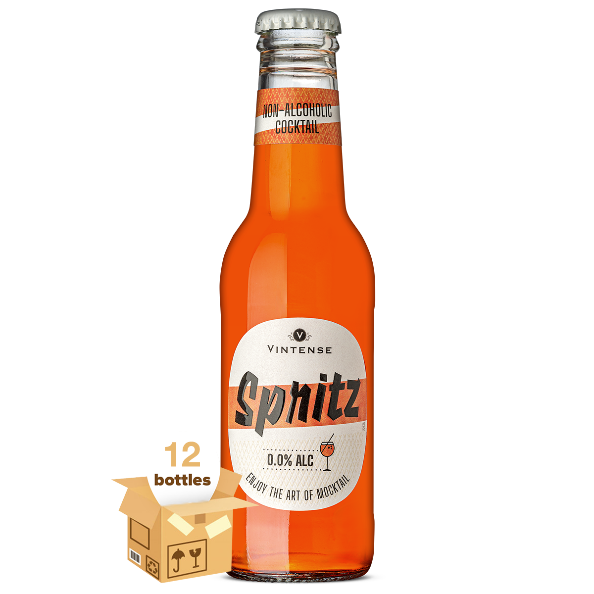 Vintense Spritz Non-Alcoholic Cocktail, Case 12x20cl
