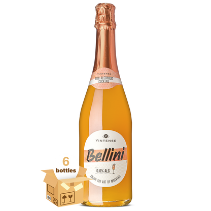 Vintense Bellini Non-Alcoholic Cocktail, Case 6x75cl