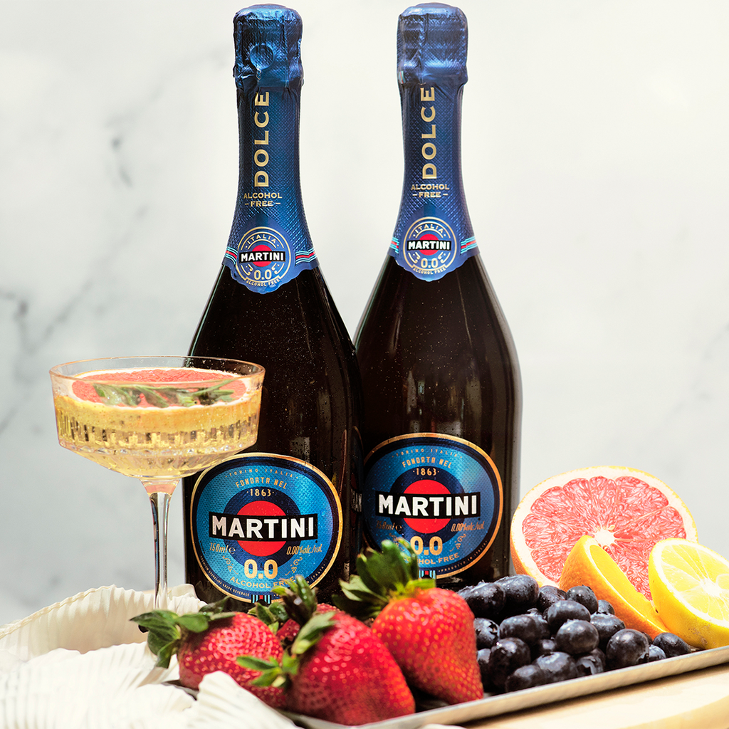 Martini Dolce Non Alcoholic Premium Sparkling Grape Beverage, Case 6x75cl
