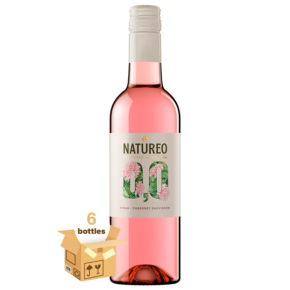 (Mini) Natureo Rose Grape Beverage 0.0%, Case 6x37.5cl