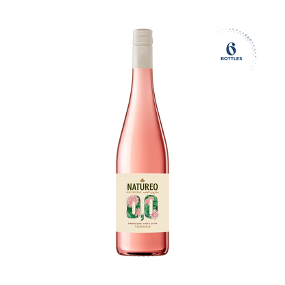 Natureo Rose Garnacha Tinta Non Alcoholic Grape Beverage, 6x750ml