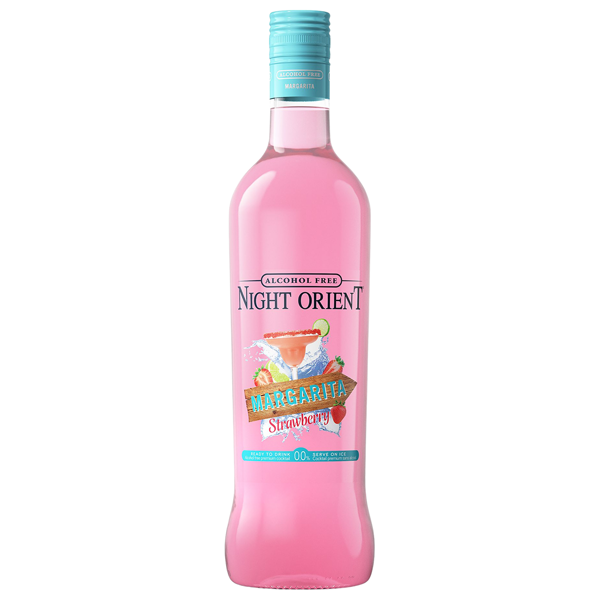 Night Orient Margarita Strawberry Non Alcoholic Cocktail, 70cl