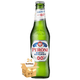 Peroni Nastro Azzurro 0.0% Italian Non-Alcoholic Beer, 24 Pack (24x33cl)